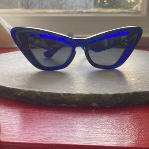 2025 Burberry Rose Blue Cateye Glasses x Silver Hardware NWT